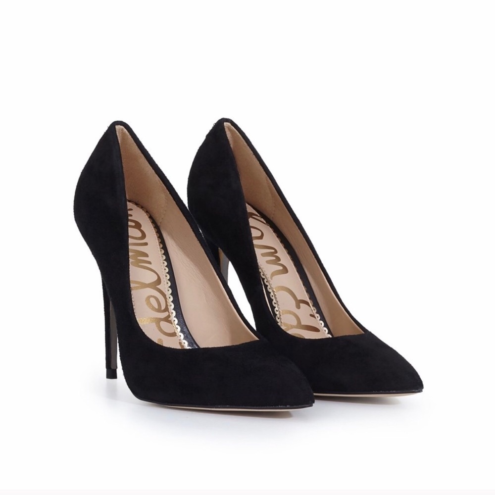 Sam Edelman Danna Suede Black Pump Like NEW w/ Box